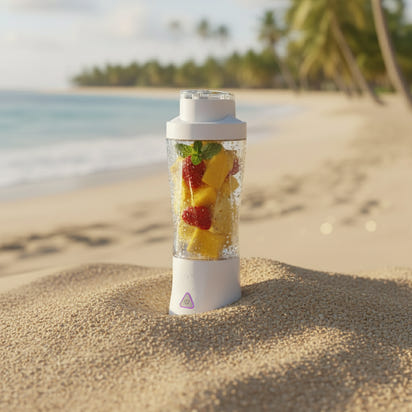 Portable Power Blender 600 white version  - USB Rechargeable Smoothie Maker