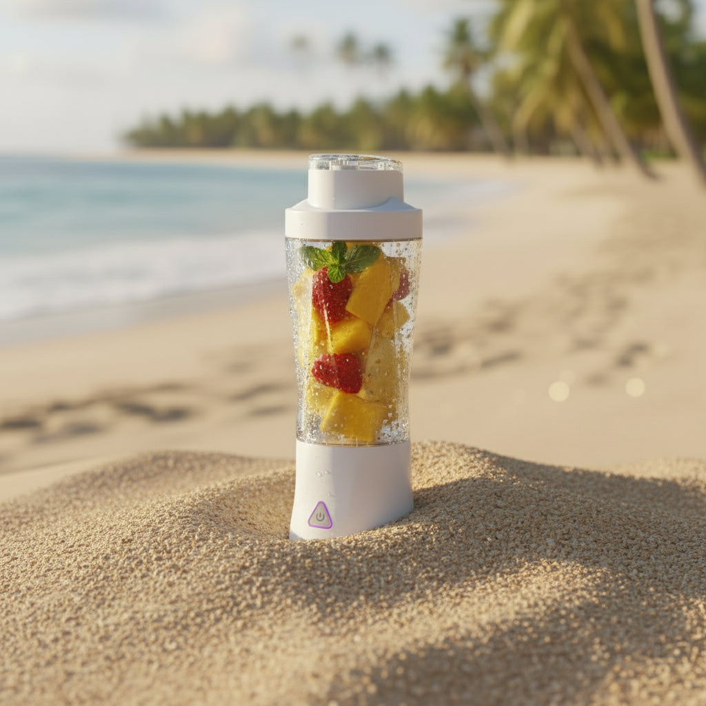 Portable Power Blender 600 white version  - USB Rechargeable Smoothie Maker