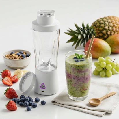 Portable Power Blender 600 white version  - USB Rechargeable Smoothie Maker